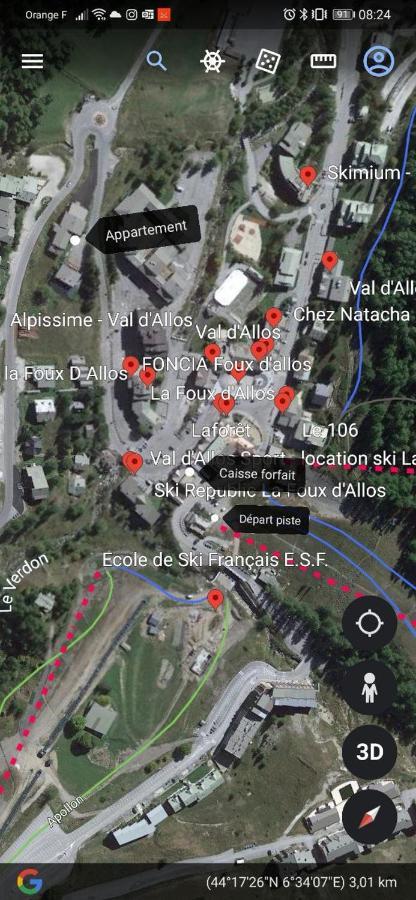 La Foux D'Allos - Studio 4 Couchages, Tres Proche Centre Station Exteriér fotografie